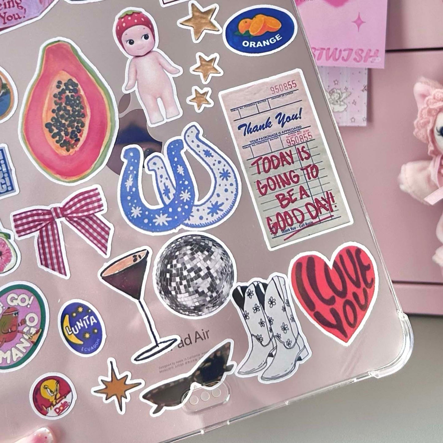 Cartoon Angel Sticker 24pcs for iPad iPhone Decoration